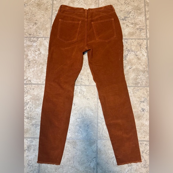 Free People We The People Rust Corduroy Skinny Jeans Size 27 High Rise Cropped - Picture 3 of 9